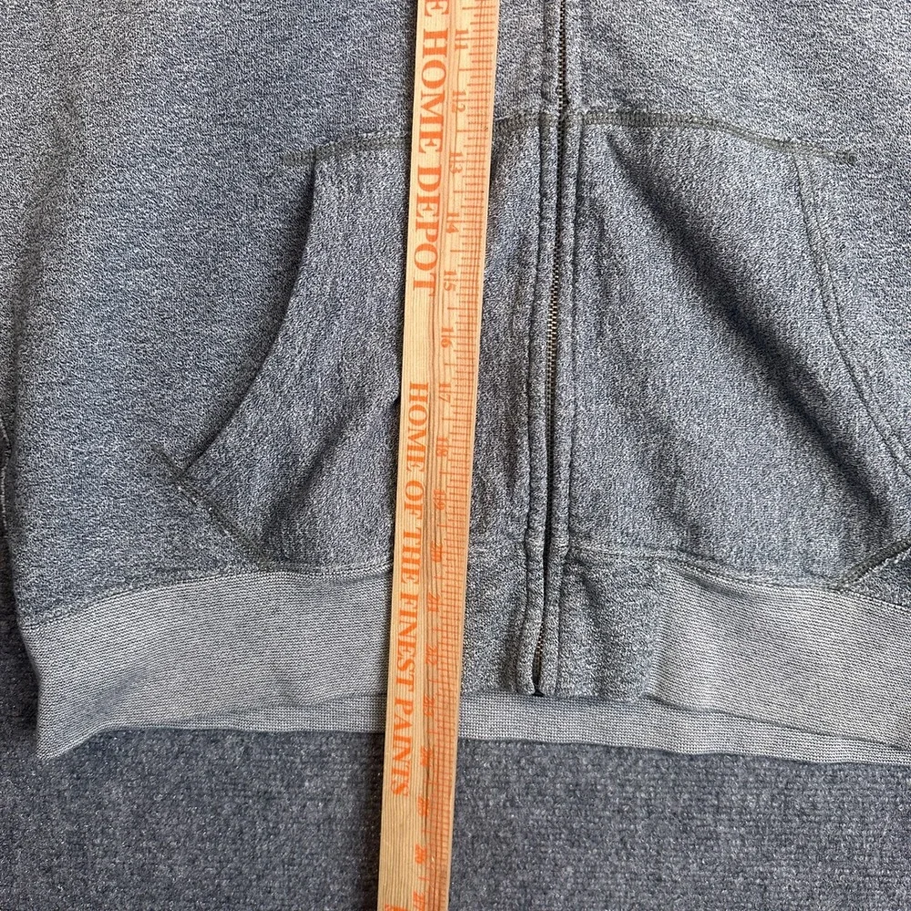 Polo Ralph Lauren Full Zip Hoodie Mens XL Gray Cotton Fleece Logo Sweatshirt‎